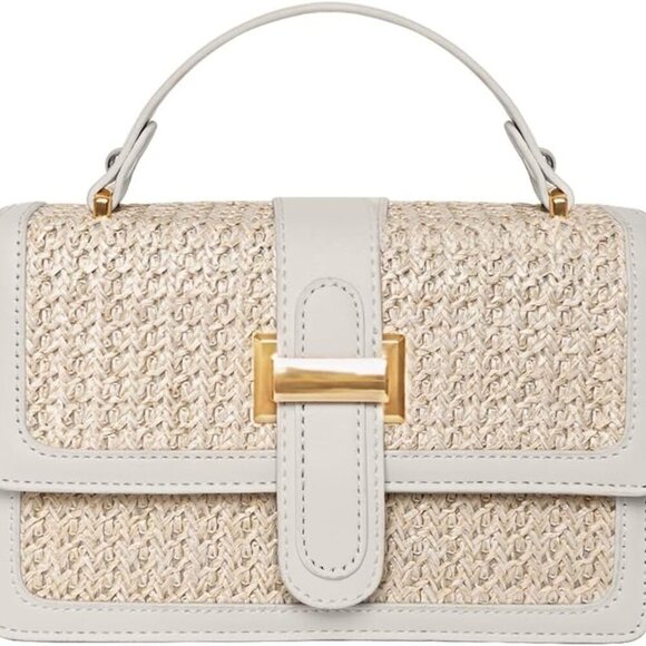 s for Women Summer Straw Clutch Bag Woven Beach Purse Vacation Handbags - Picture 1 of 7